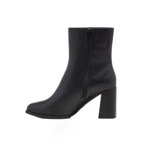 Women's 7.5 Janelle High Shafted Dress Black Boots for Women, Trendy Black Boots